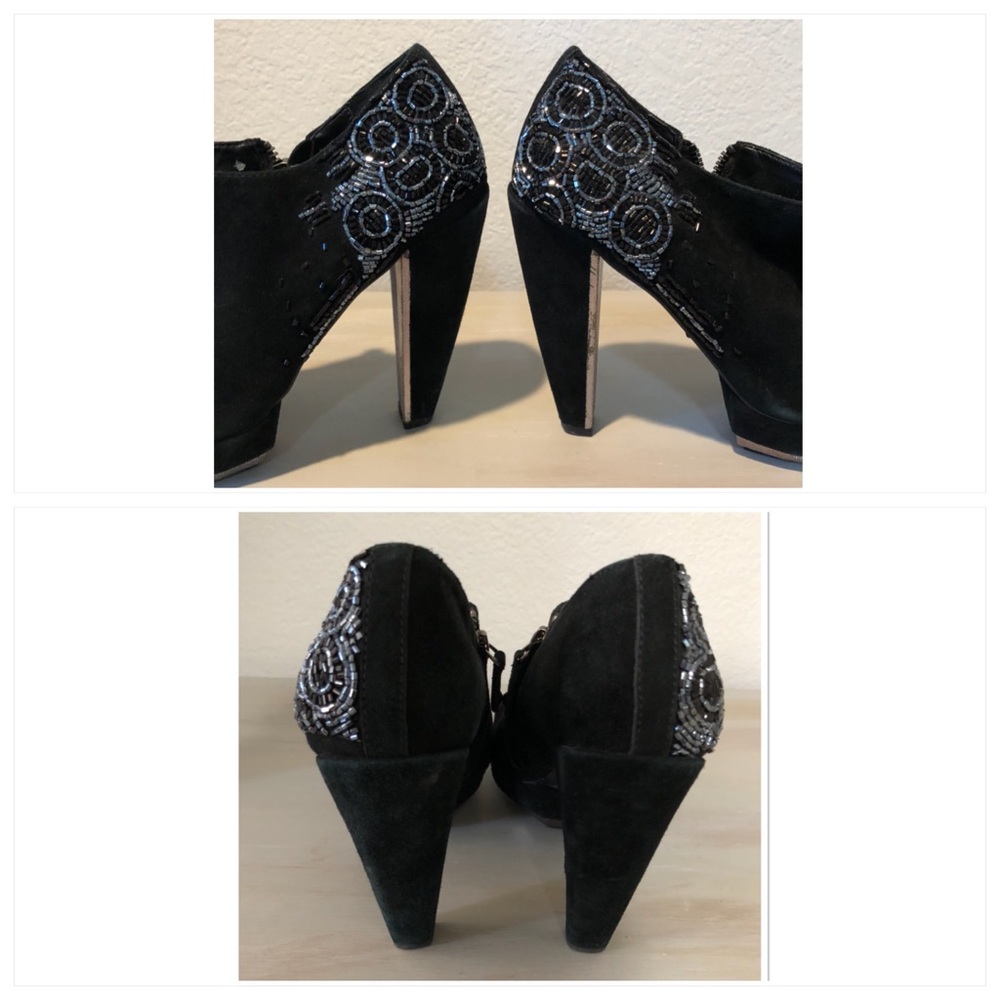 Sam Edelman Open Toe Bootie With Sequins / Zipper - image 2